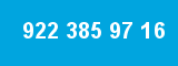 922 385 97 16 922 385 97 16